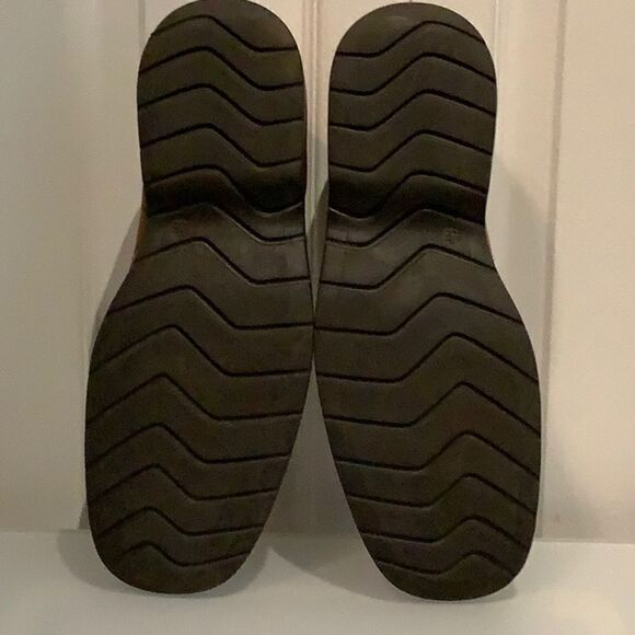 FEETFIRST MENS TAN LEATHER LOAFERS/SLIP ONS MADE IN ITALY SIZE 43 - Picture 5 of 13